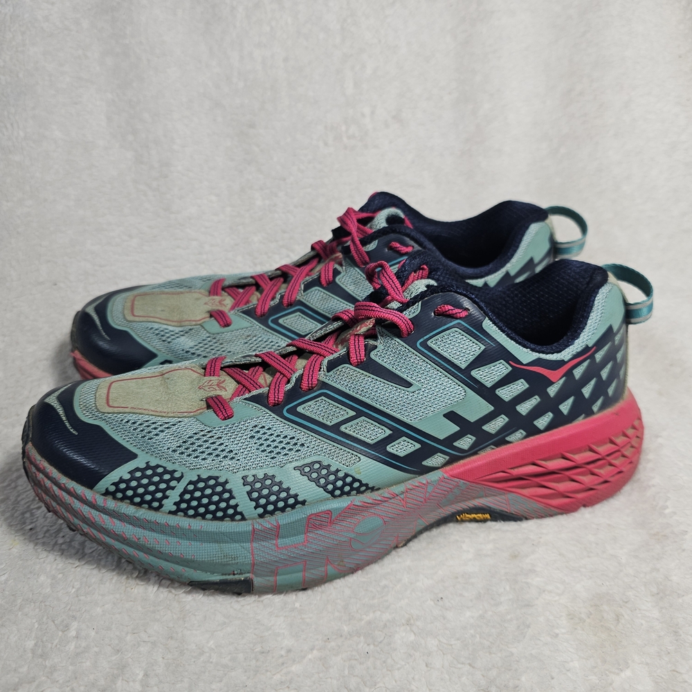 Hoka One One Speedgoat 2 Trail Running Shoes Sneakers Blue - Women’s Size 8.5